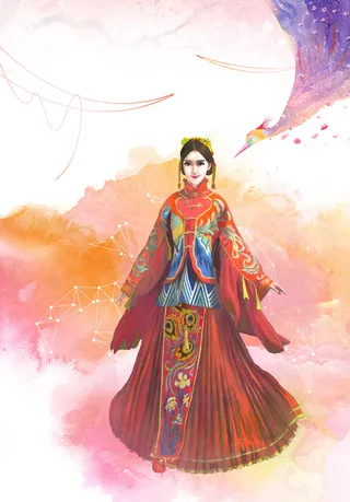 婚礼古代设计素材高清