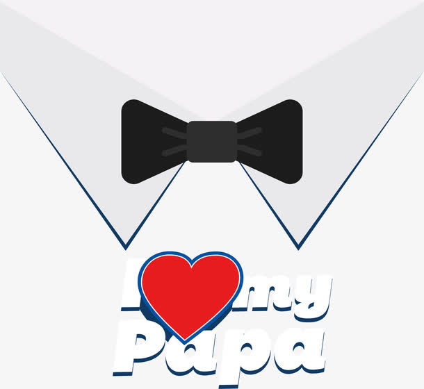 黑色领结海报免抠