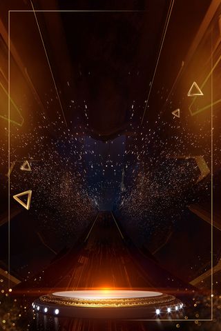 2018年会黑大气企业邀请函广告高清商务科技背景