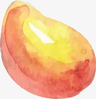 卡通水彩芒果插画设计免抠