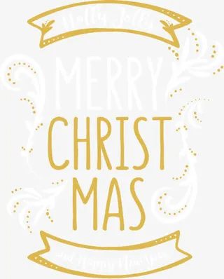 扁平圣诞节卡片免抠