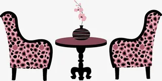 卡通接待室免抠