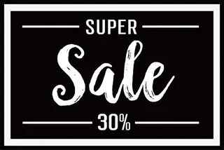 黑色促销标签免抠