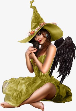 万圣节CG女巫元素11免抠