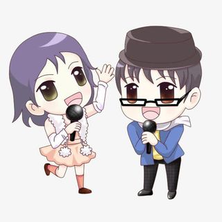 卡通男女小主持免抠