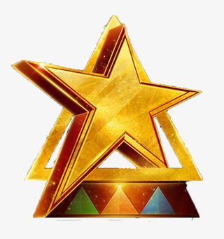 五角星标志元素免抠