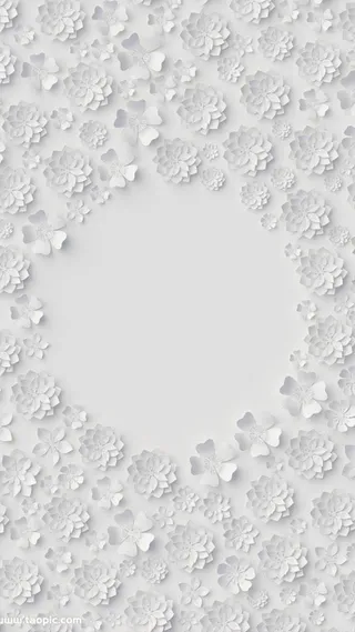 白色纹理花纹H5背景高清