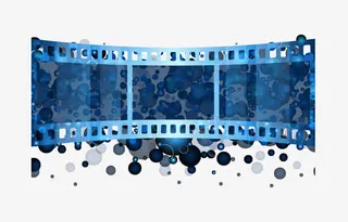 怀旧老照片黑白矢量免抠