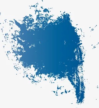 小清新蓝色喷漆免抠