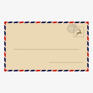 圣诞节复古明信片免抠