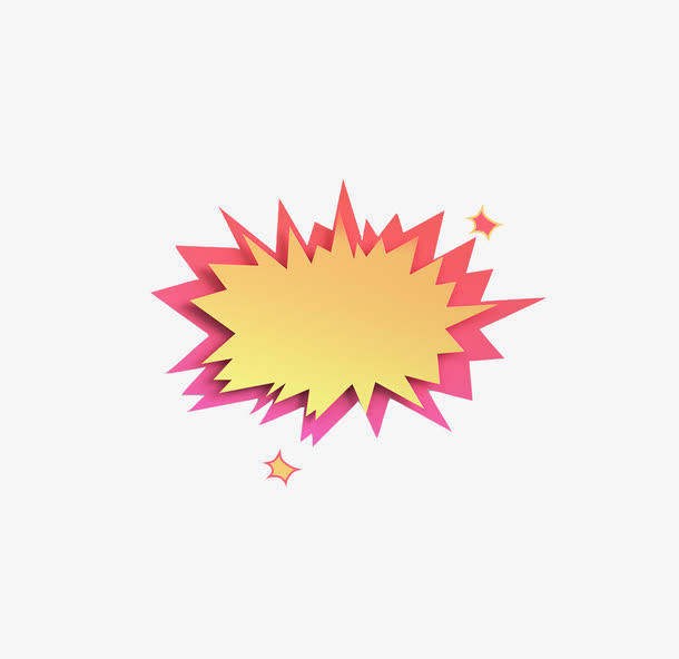 卡通爆炸矢量图免抠