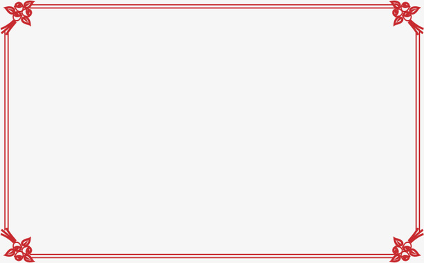 红色小鸟书签边框免抠