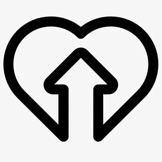 心形上箭头图标免抠