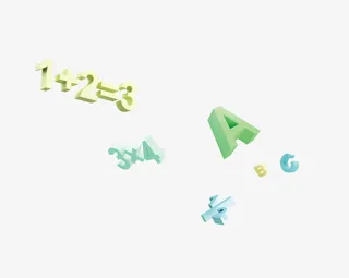 学生学习素材ABC免抠