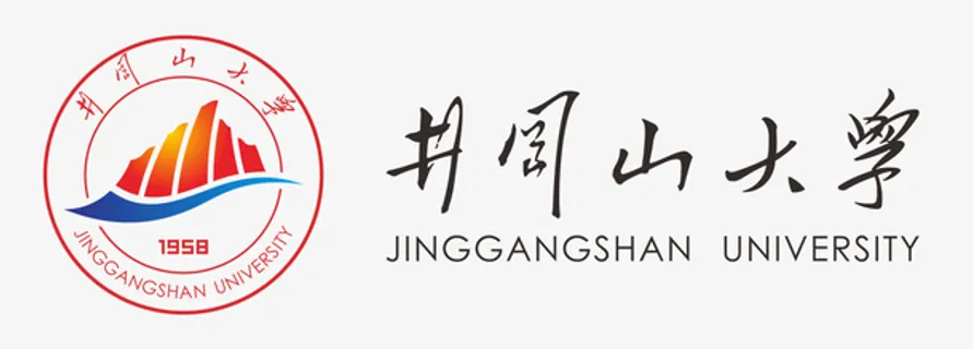 井冈山大学校徽横版免抠