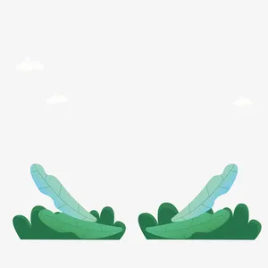 绿植   卡通  手绘绿植   春天免抠动植物植物元素
