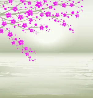 梅花灰色背景高清