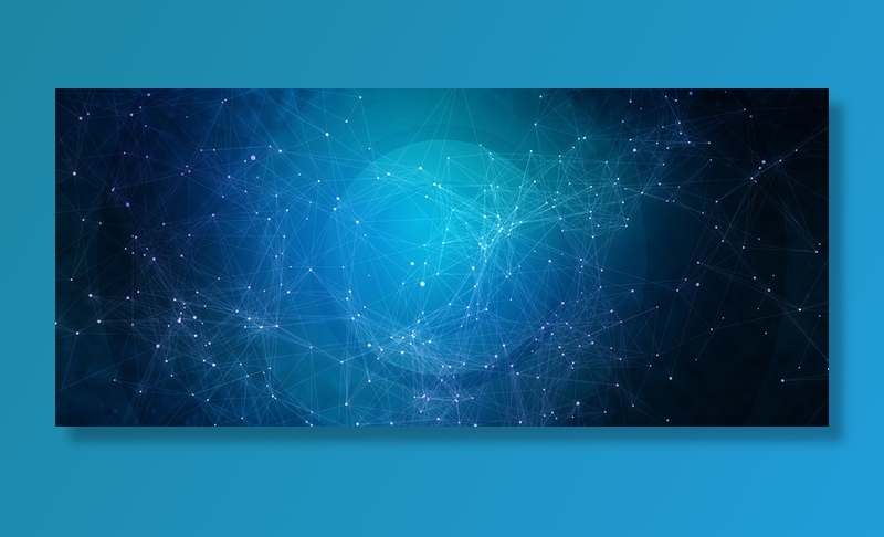 蓝色科技炫光banner高清