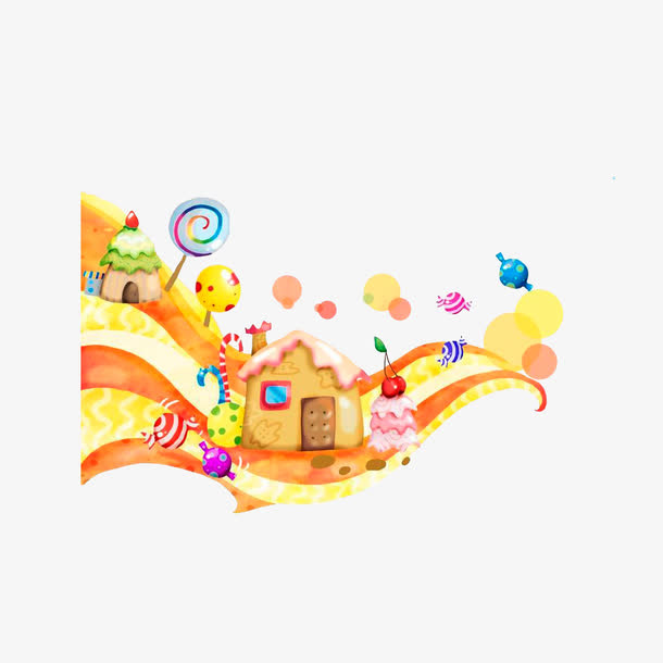 梦幻糖果屋免抠