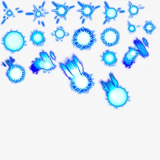 蓝色炫光圆圈特效免抠