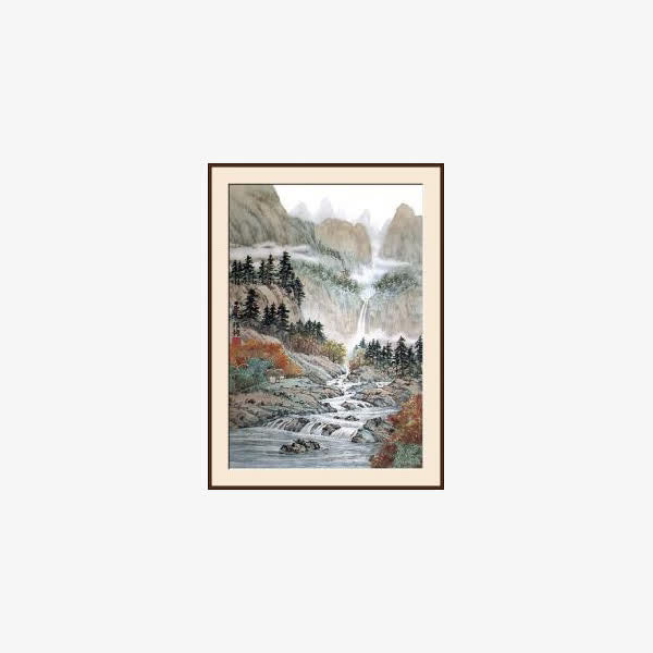 山水国画免抠