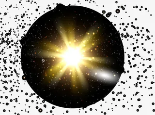 金色光效矢量图免抠