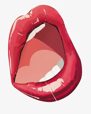 吃货节张大嘴巴手绘免抠