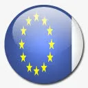 欧洲的联盟国旗国圆形世界旗免抠