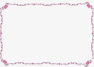 矢量装饰浪漫粉色边框素材免抠