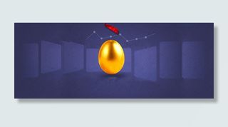 电商扁平彩蛋金蛋背景高清