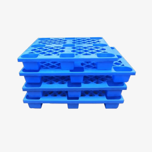 蓝色九脚塑胶卡板免抠