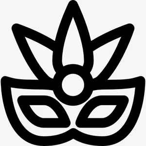 狂欢节面具图标免抠