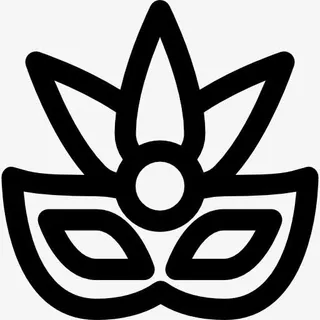 狂欢节面具图标免抠