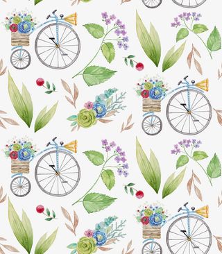 手绘花朵清新底纹背景