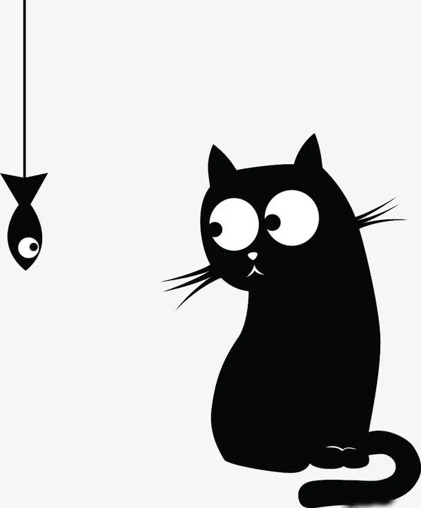 猫吃鱼免抠