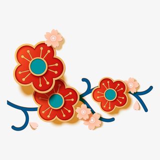 花卉 元素 节日 免扣免抠