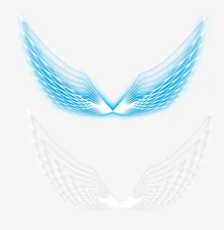 光之翼双色特效免抠