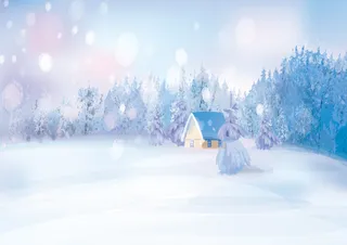 圣诞节卡通白色背景高清