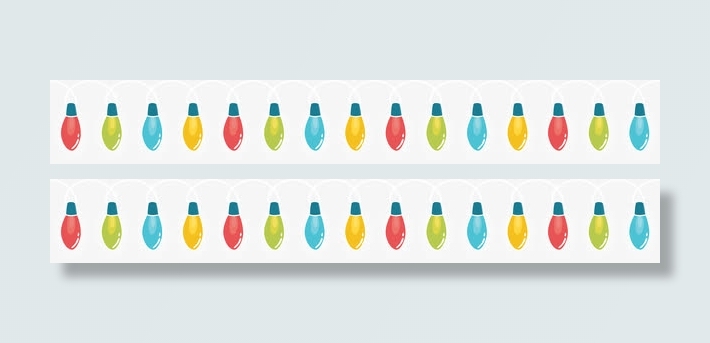 彩绘节日灯串矢量图下载免抠