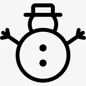 雪人的围巾和帽子图标免抠