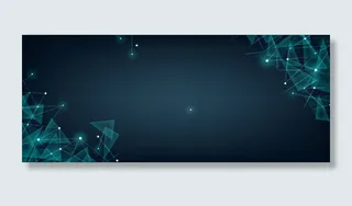 蓝色三角光点背景高清