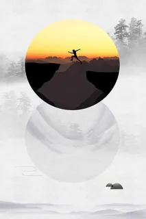 勇往直前企业文化海报模板高清