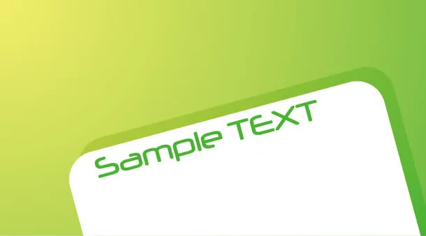 矢量时尚名片模板免抠