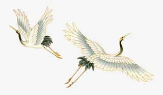 中国风古典仙鹤图片免抠