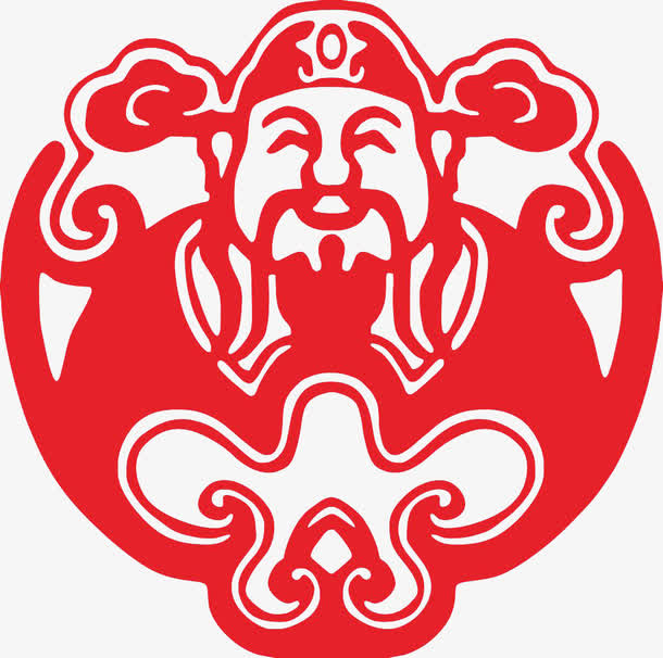 财神雕刻免抠