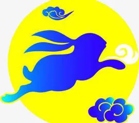 手绘玉兔免抠