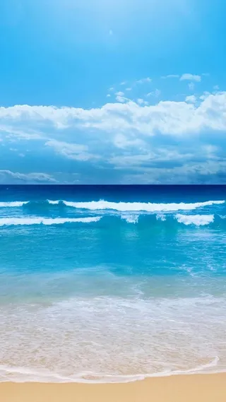 蓝色风景H5背景高清