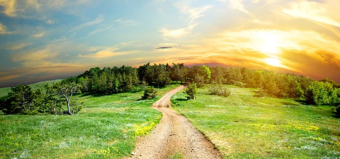 乡村自然风光背景图高清