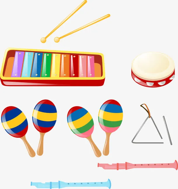 矢量手绘乐器免抠