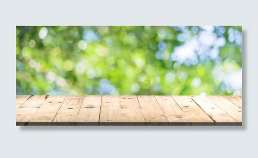 清新绿色木台高清